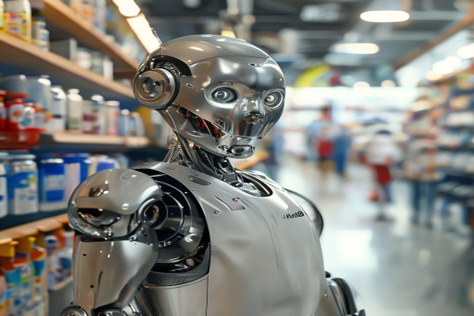 Robot Butler Shocks German Hardware Store Patrons