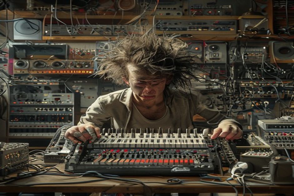 Retro Tech Guru Sam Battle Unveils 1,000-Oscillator Megadrone
