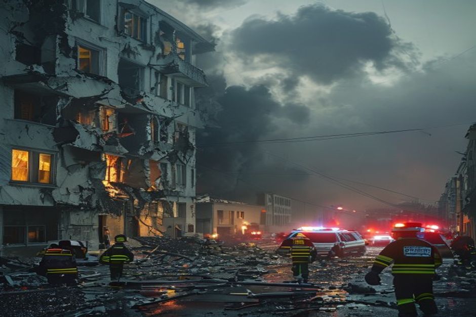 Kyiv Gunman Attacks After Apartment Fire