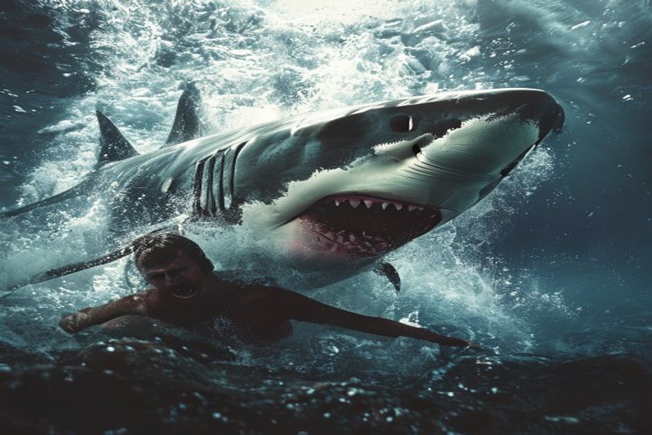 Great White Shark Attack Near Perth