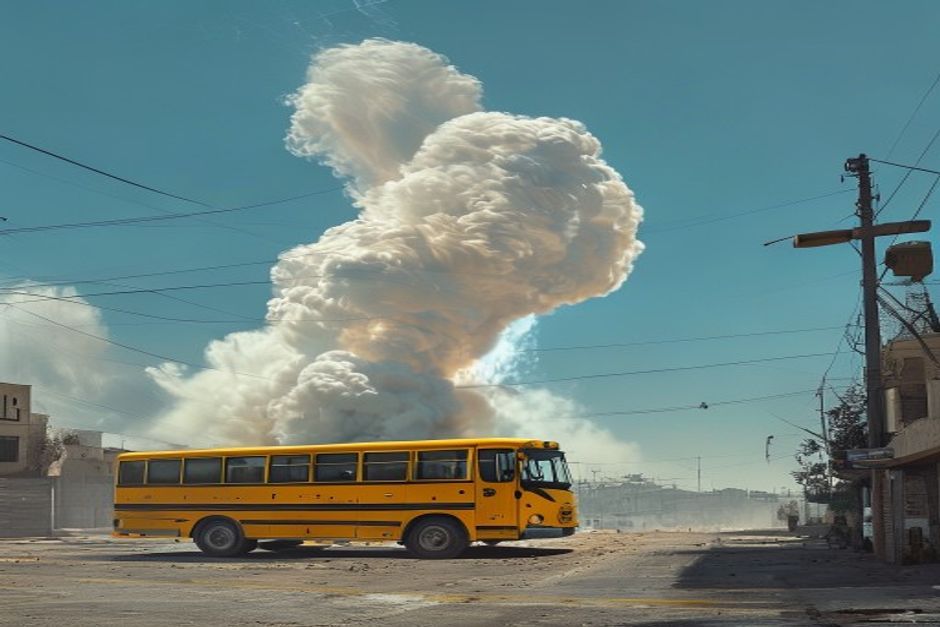 Viral Video: Missile Intercepted Over Israel Near School Bus