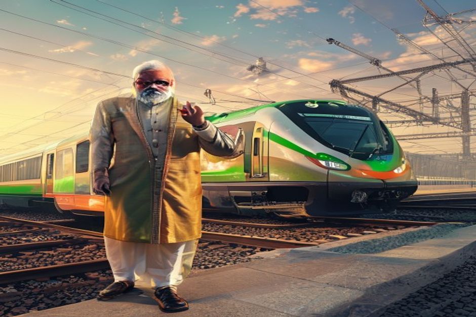 Modi Unveils Green Train Tech & ₹25,000 Cr Infra