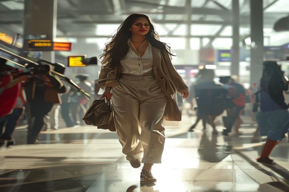 Pooja Hegde Spotted at Mumbai Airport
