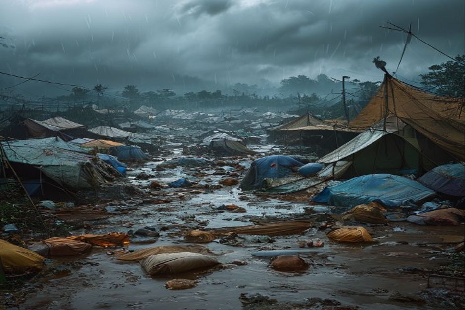 Rohingya Refugees Face Deadly Floods