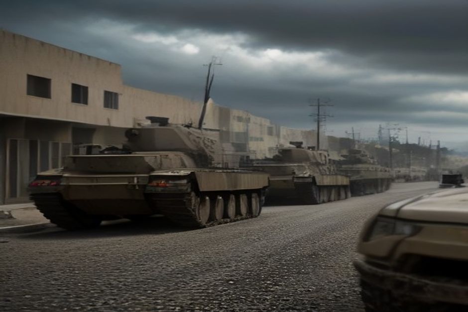 Nablus City Under Israeli Military Presence